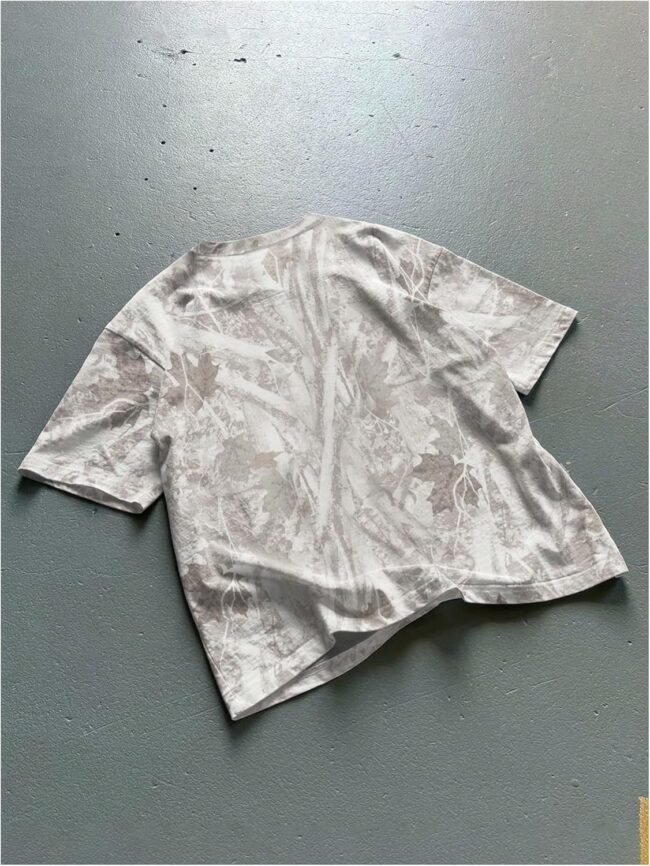 Men's Camo T Shirt Short Sleeve Maple Leaf Print Vintage Tees Summer Tops Streetwear - Image 2